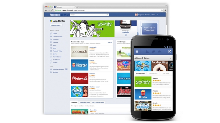 facebook-app-center