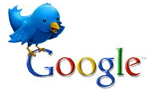 Twitter and Google logos