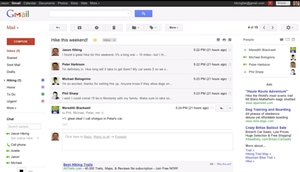 Gmail Redesign - Conversations