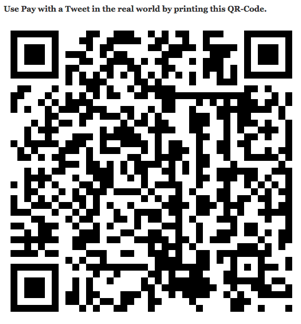 Pay with a Tweet - QR Code