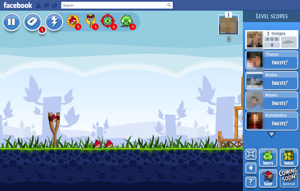 Angry Birds στο Facebook