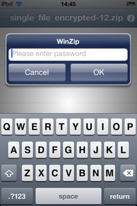 WinZip για iPhone και iPad