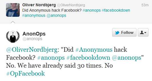 @anonops about Facebook