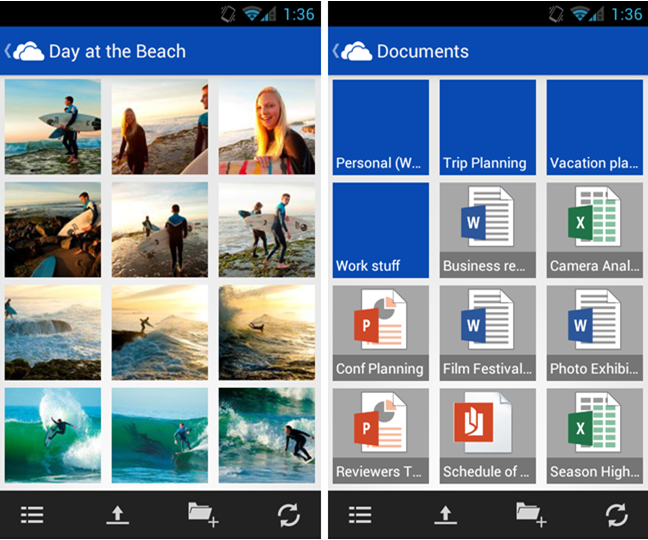 SkyDrive για Android