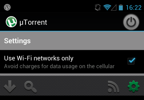 μTorrent WiFi Mode