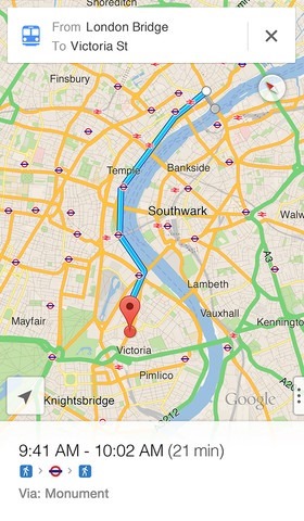 Google Maps για iPhone